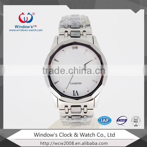 Fashion sapphire glass steel tungsten watch wrist watch lady / Mens watch