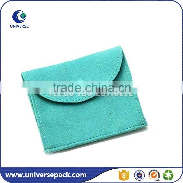 Fashion style high end suede ring bag with button closure