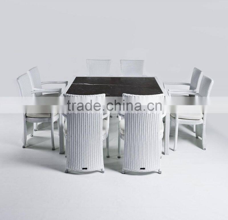 Synthetic Rattan Dining set Aluminium Frame - Patio Furniture - Outdoor Dining Chair