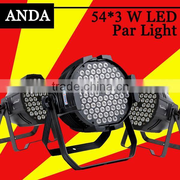 54pcs 3w led rgbw stage par light
