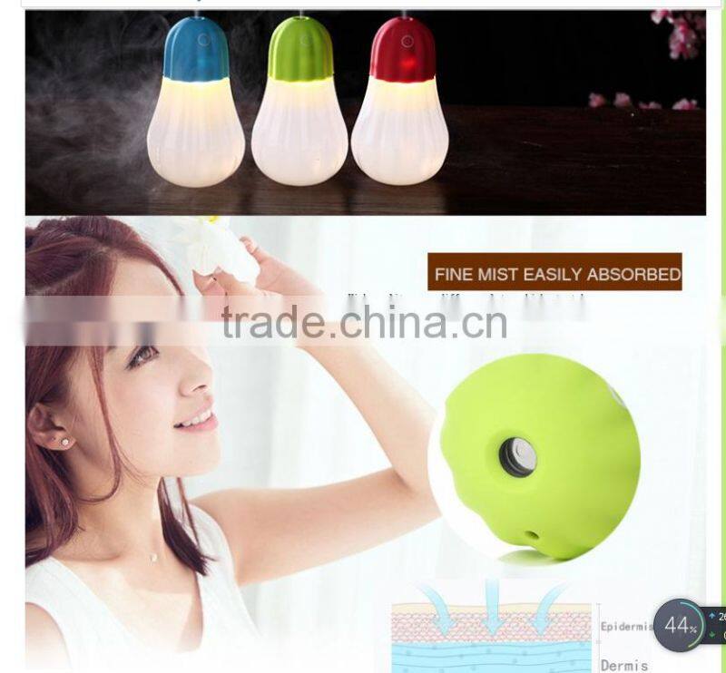 China manufacturer portable air purifier and humidifier/Strong fog mini table pumpkin water bottle humidifier