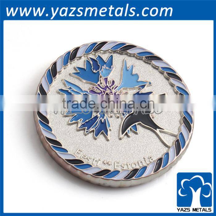 custom design engrave metal timer coin