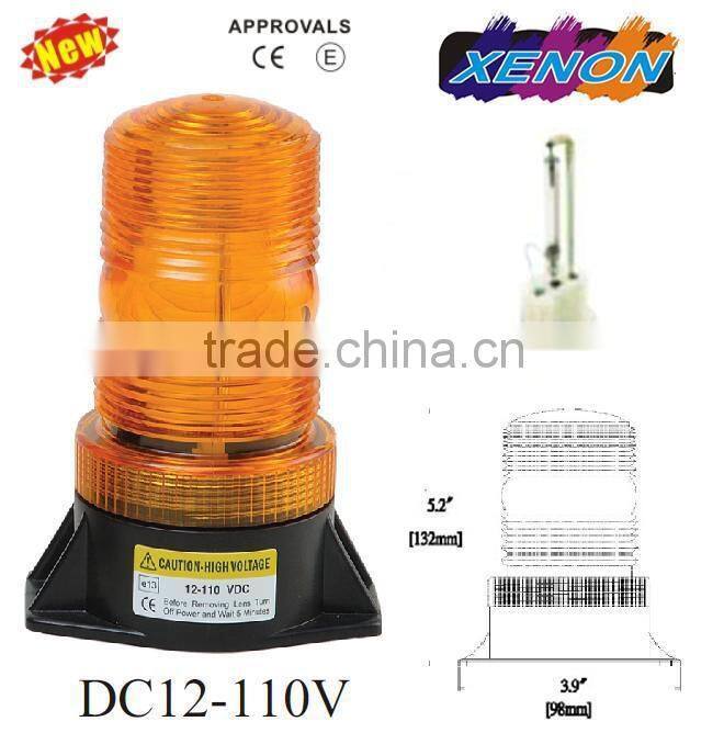 Forklift Warning Light,Warning Beacon,Beacon Light,Xenon Strobe Flash Beacon(SR-BL-601CP-XENON,W Metal Cage Protector)12V-110V