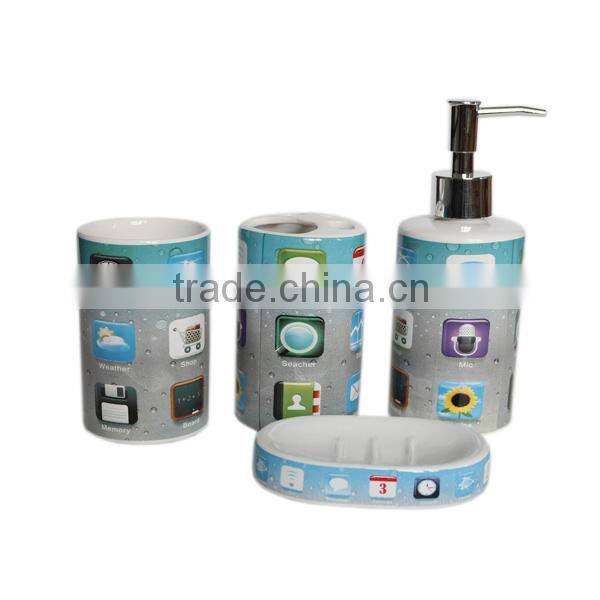 Ceramic bathroom set bathroom accessory set