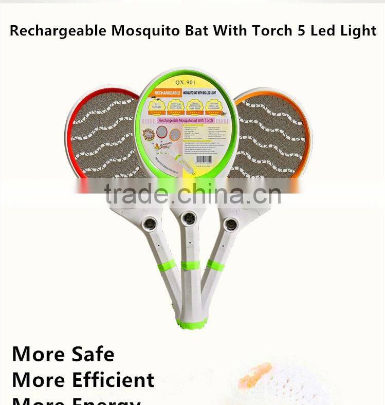 QX901-2 Mosquito Insect Killer torch 5+1 mosquito catcher rechargable electric mosquito swatter