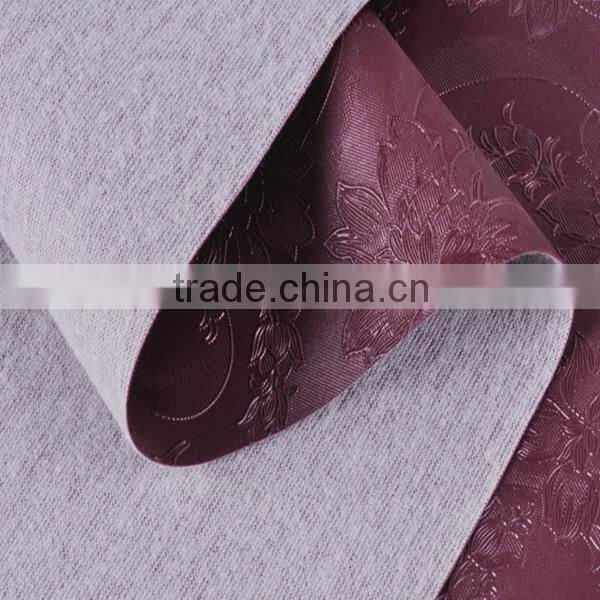 PVC leatherette material for decoration and upholstery, wallpaper usage