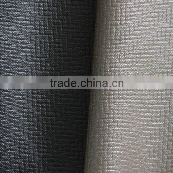Hot sell PVC leather fabric for home wallpaper usage with metallic color