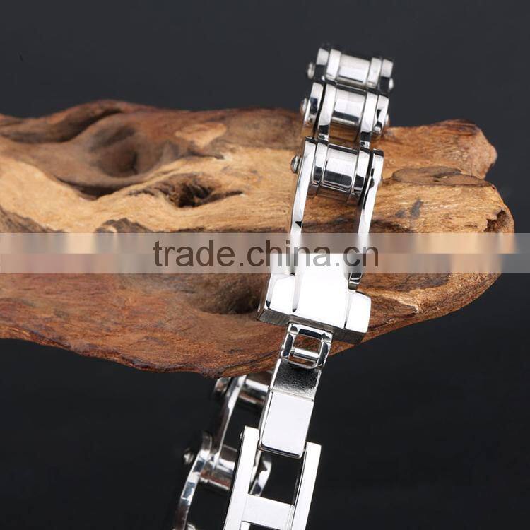 Fashion Chain Bracelet Hot Sale For Woman Alibaba supplier High Quality Stainless Steel Bicycle Chain Bracelet