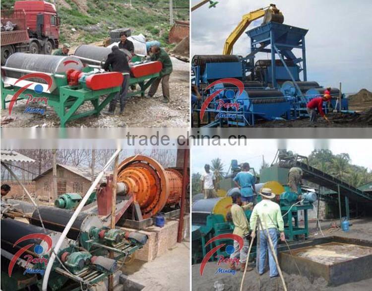 Black Sand Permanent Magnet Wet Drum Magnetic Separator