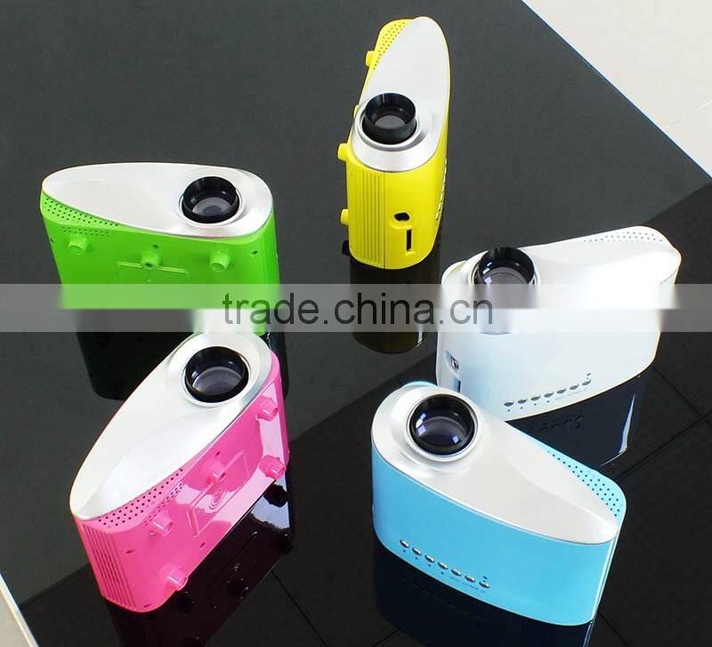 Hottest 360 degree flip LCD Mini laser projector christmas