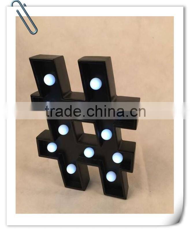 Popular led sign light with the battery marquee light sign