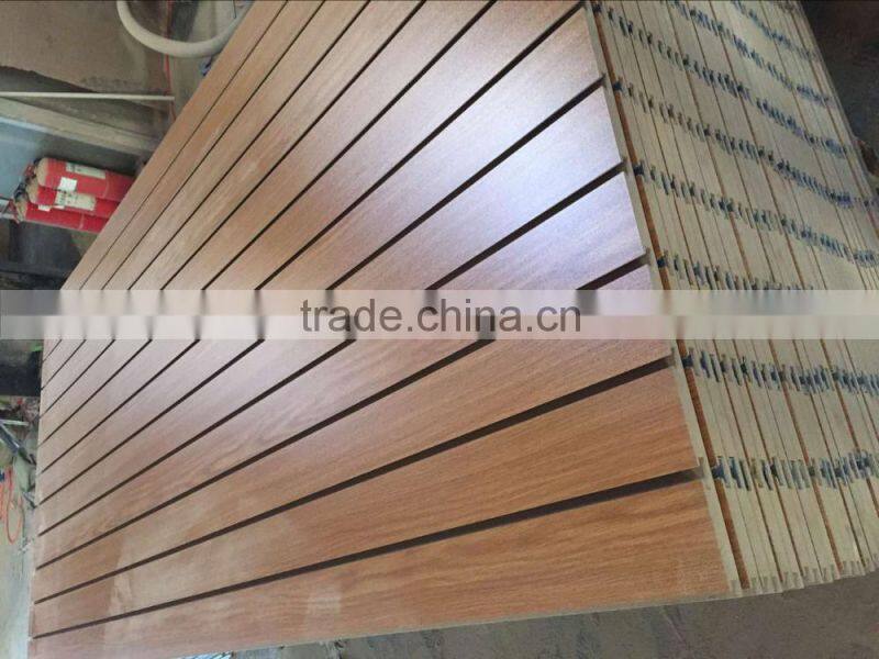 New design melamine slotted MDF board /slotwall MDF