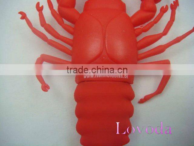PVC promotional usb drives / lobster usb LFN-204