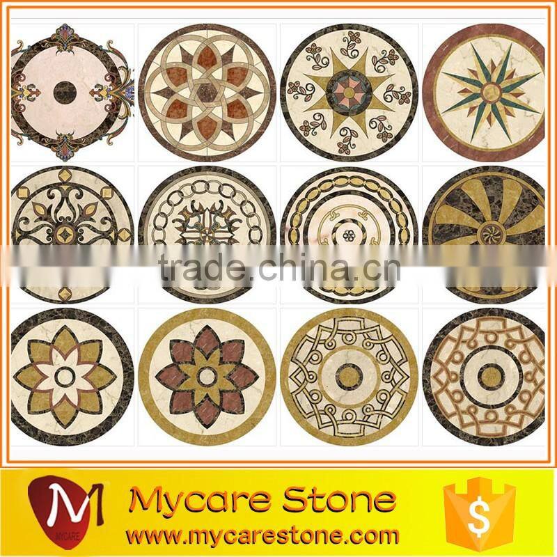 Flooring decor popular design waterjet design marble
