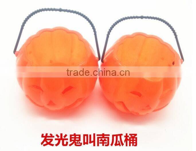 2016 Wholesale Plastic jack-o'-lantern pumpkin lantern pumpkin light pumpkin lamp for Halloween