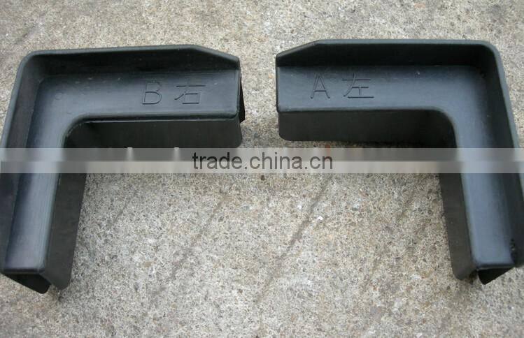 Black plastic non-foldable edge corners for danpla box