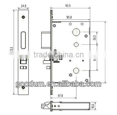 cheep and high quality economical electronic door lock for hotel apartment office