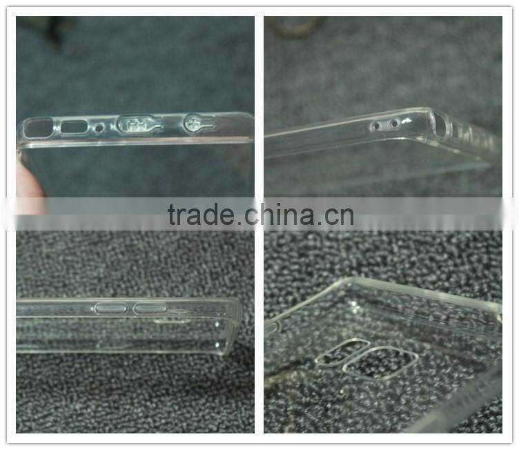 Mobile phone clear case for samsung note 7, for galaxy note 7 case, note 7 cover case with tpu bumper frame
