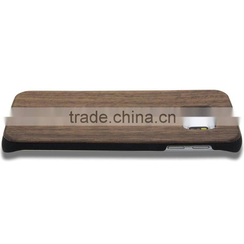 Wholesale Product! Case For Samsung Galaxy S6 PC+ Walnut Wood Cover for Samsung Galaxy S6 Edge Case for Ssamsung S6