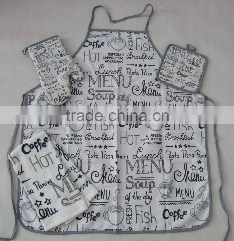 simple letters design wholesale kitchen accessories master craft apron set
