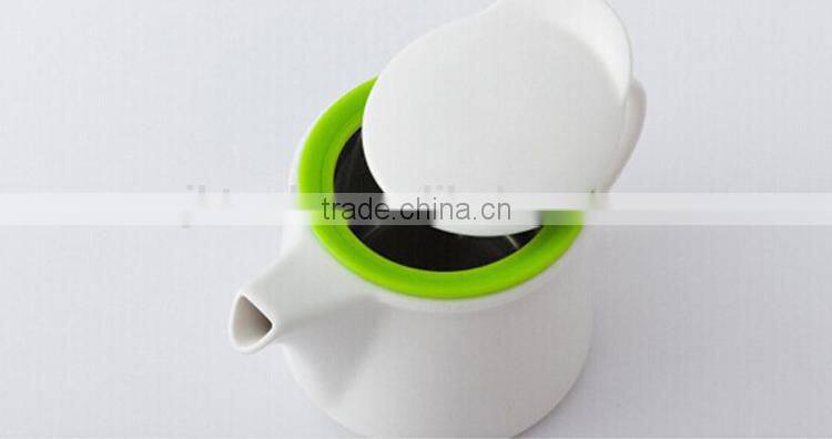 Promotional 5pcs fine white bone china tea set