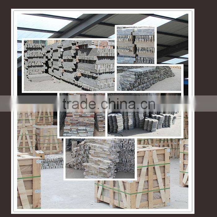 Mixed colorsstone veneer with smooth surface for wall designs