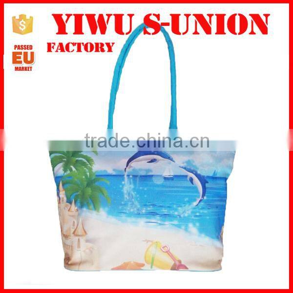Fashion summer holiday lady handbag beach bag 2015,beach tote bag