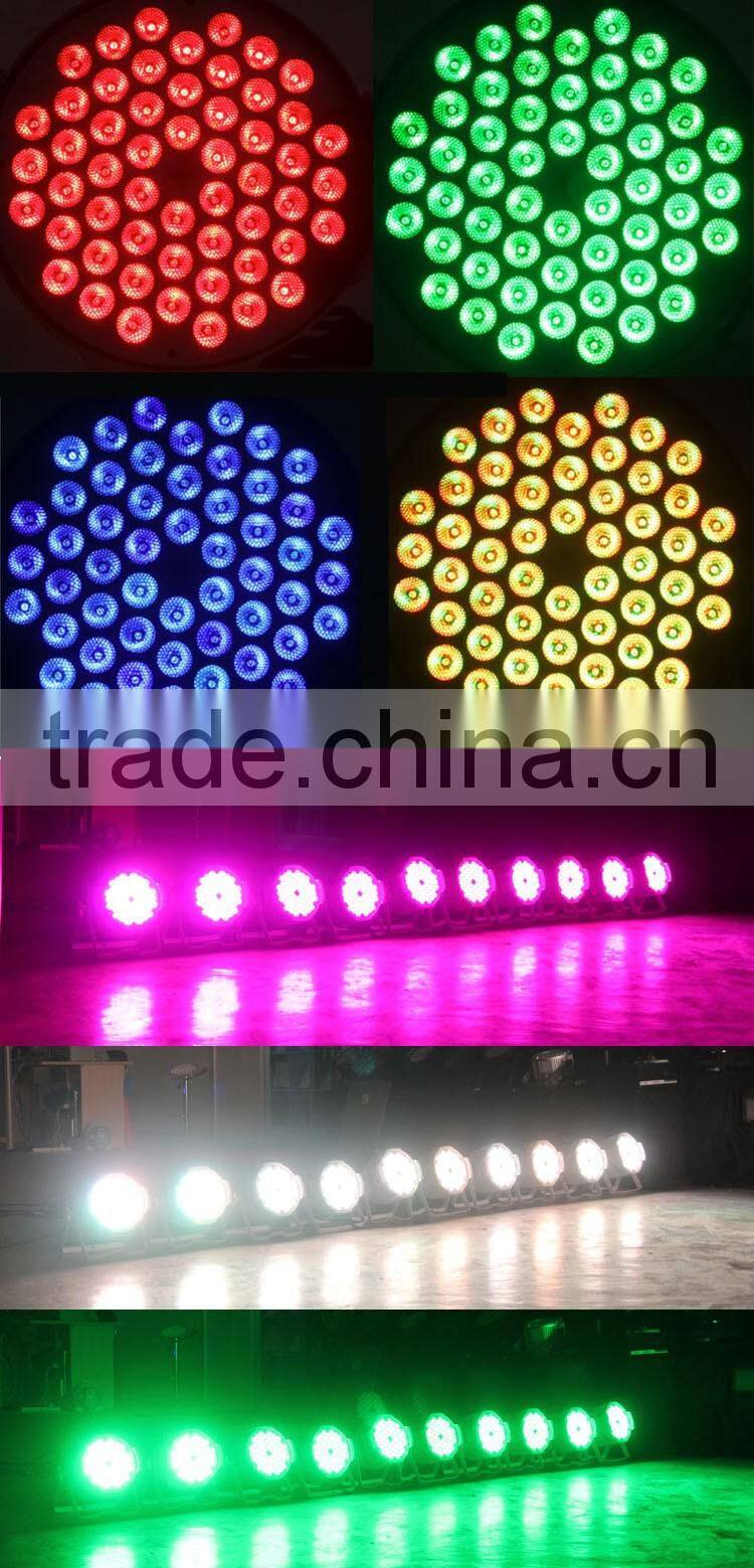 Outdoor rechargeable battery RBG 54*3w led par light IP68