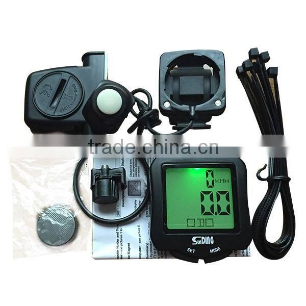 2016 Sunding wireless bicycle computer digital LCD bike computer high quality