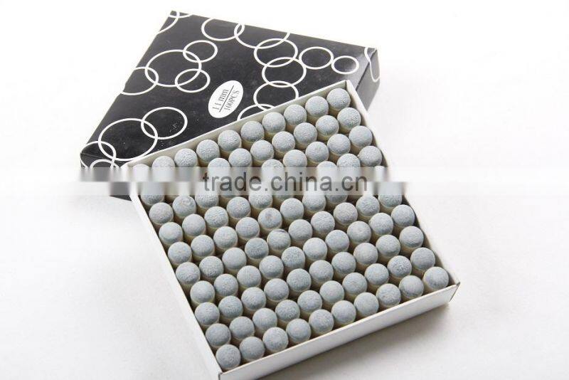 Wholesale cheap price 100 pcs push on billiard pool snooker cue tips 10mm 11mm 13mm