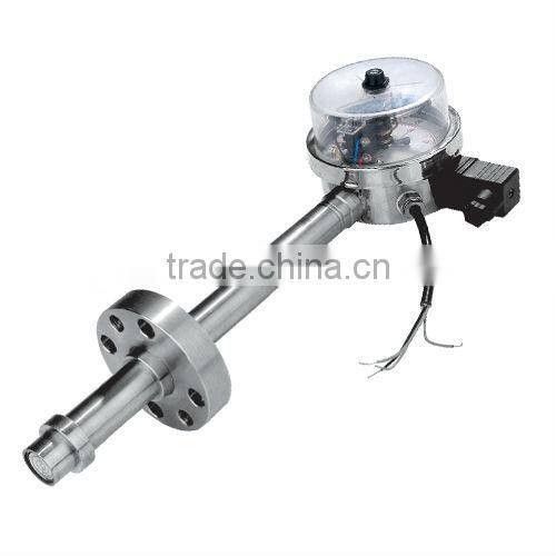 Flexible stem melt pressure gauge