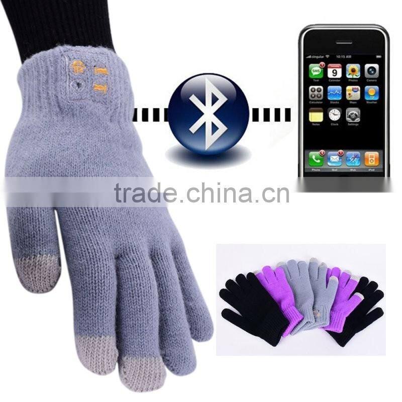 Unisex Bluetooth Gloves CE certificate winter use smart touch screen gloves