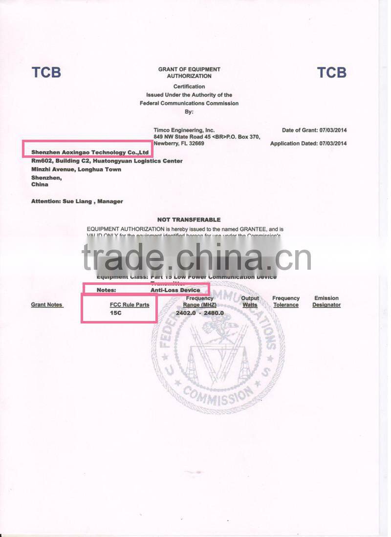 Axaet ibeacon bluetooth beacon oem TI CC2541 ibeacon for IOS and Android