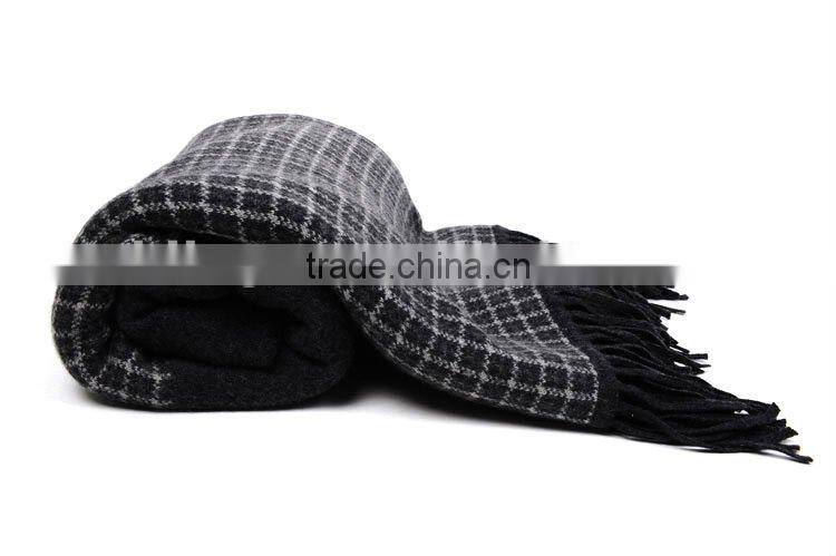 high quaity woven cashmere printed bed throws blankets