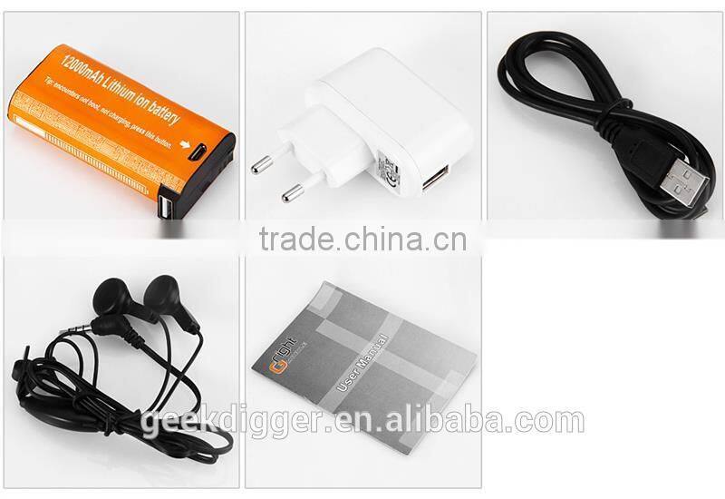 XP3300 Green Unlocked Phone Quad Band with 12000mAh Battery / FM / MP3 / Dual SIM / Flashlight Functions