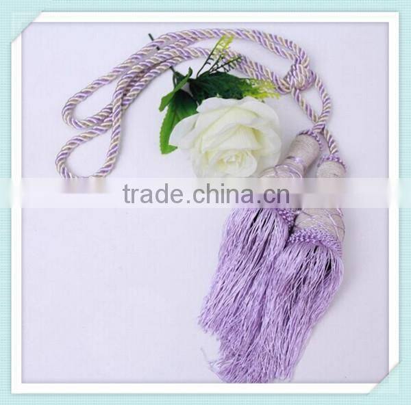 10mm 3 Strands Recycle Purple Twisted Cotton Rope