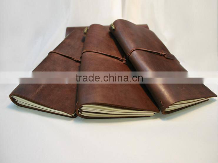 Crazy horse leather handmade leather journals