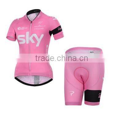hot sale sky men's racing sport short jersey cycling wear clothing bike uniform set