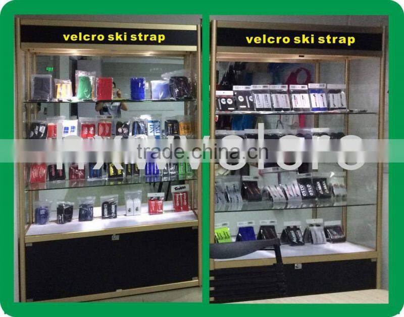 Comfortable adjustable hook and loop buckle strap wholesale ski straps