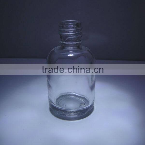 21ml glass nail polish bottle with brush and cap