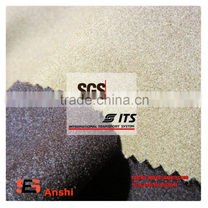 390-400gsm two tone color polyester tr brushed fabric for dress/overcoat