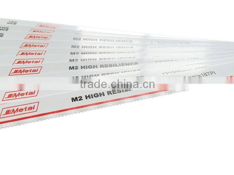 Free Shipping Flexible HSS Bi-metal M42 12"x1/2" (300mm Length) Hacksaw Blades 24TPI for metal Hand steel saw blades