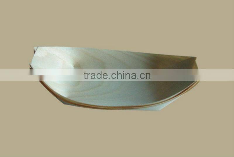disposable natural different sizes decorative wooden boats