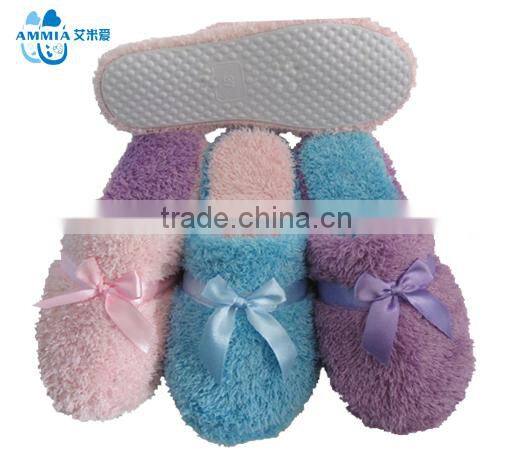 Lady animal 2016 new designs terry winter indoor memory slippers