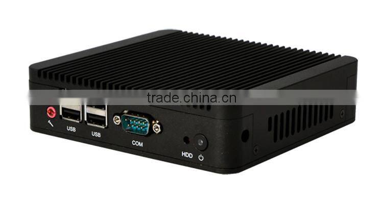 Office Industrial Desktop PC 1037U Dual Core 4G DDR3 Ram 64G Msata SSD Dual Gigabit Lan Thin Client PC Nettop