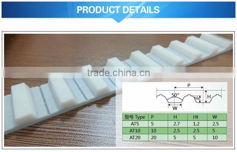 Special processing timing belt with black rubber