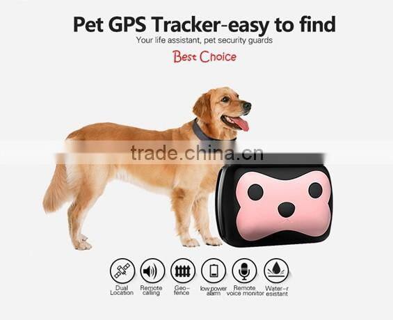 Mini Pet GPS Tracker D69 Waterproof GPS Pet Tracker Collar with App Google Map