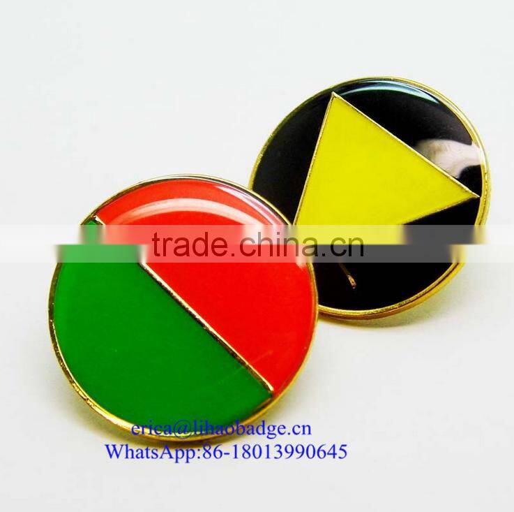 Custom Cheap Soft enamel Metal Security Badges Lapel Pin No Minimum