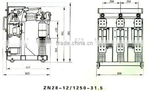 ZN28-12 Series Indoor AC Medium-voltage Vacuum Circuit Breaker