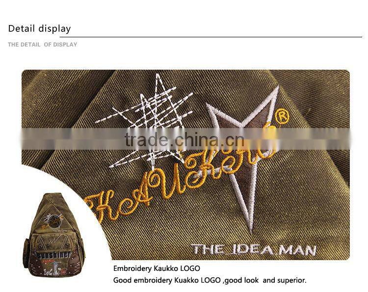 Factory directly wholesale canvas army green tactical messenger bag for sale